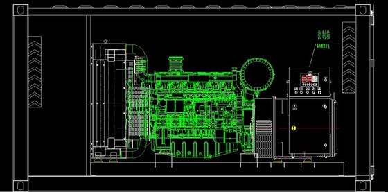 Container Typ 400kva Yuchai Dieselgenerator mit Wasserkühlsystem und tragbar