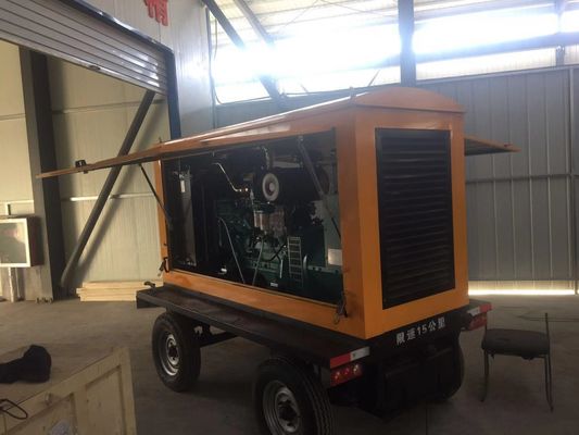 Automatischer Schalter 120KW Dongfeng Kangmingsi Dieselgenerator Set Anhänger mit Regenschutz