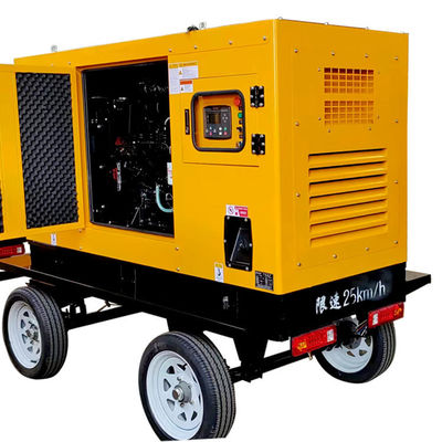 37.5KVA Mobilanhänger-Stille-Box Dieselgenerator für tragbare Notstromversorgung