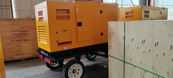 37.5KVA Mobilanhänger-Stille-Box Dieselgenerator für tragbare Notstromversorgung