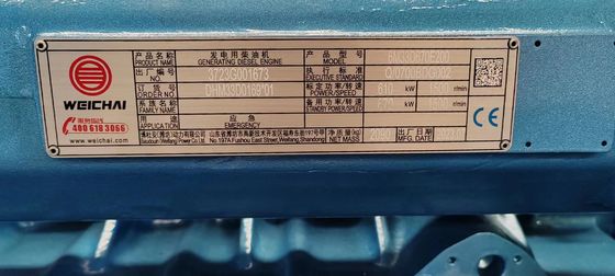 400V 1500RPM 550KW Weichai Dieselgenerator für die Notstromversorgung